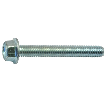 Midwest Fastener Class 10.9, M8-1.25 Flange Bolt, Zinc Plated Steel, 60 mm L, 2 PK 75711